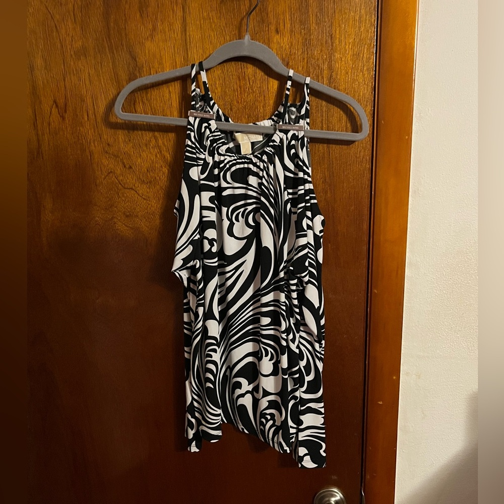 MICHAEL Michael Kors Monochrome Swirl Blouse